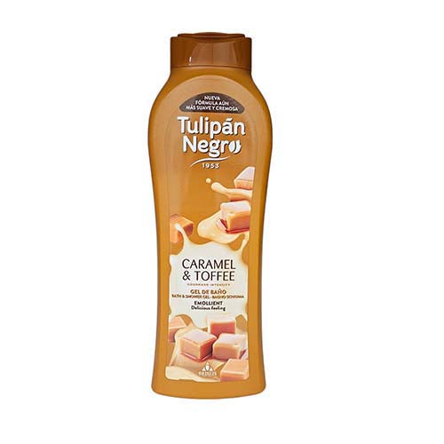 Tulipan Negro Bath And Shower Gel 650ml Caramel And Toffee