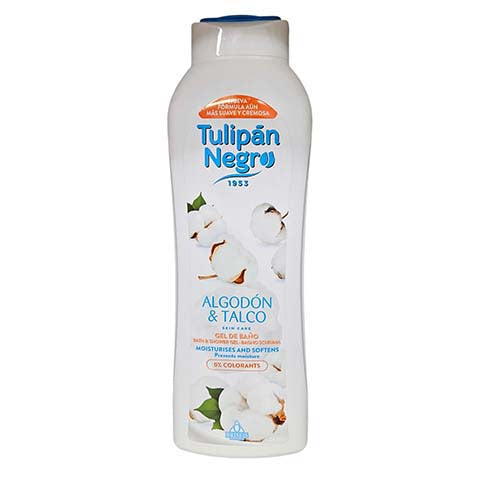 Tulipan Negro Bath And Shower Gel 650ml Algodon And Talco