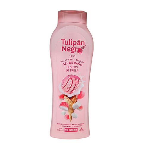 Tulipan Negro Bath And Shower Gel 650ml Strawberry Kisses