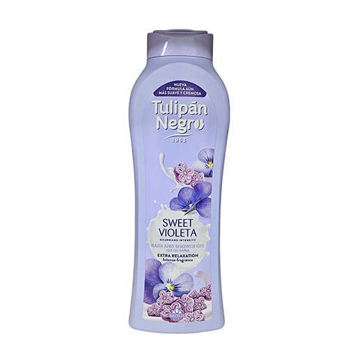 Tulipan Negro Bath And Shower Gel 650ml Sweet Violet