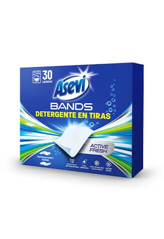 Asevi Detergent Bands Sheets For Whites 30 Sheets Per Pack