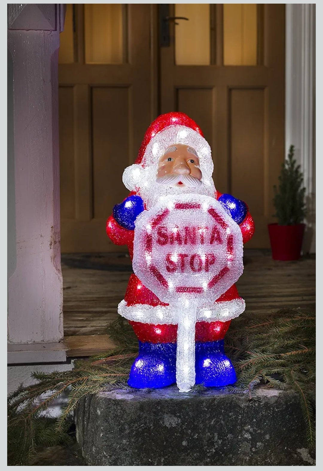 Konstsmide Outdoor Santa Stop Sign