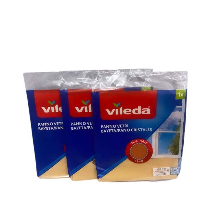 Vileda Window Cloth With Microfiber, Orange - Single Pack