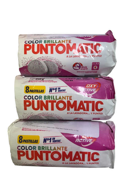 X3 Coloured Puntomatic Tablets For Coloured Clothes