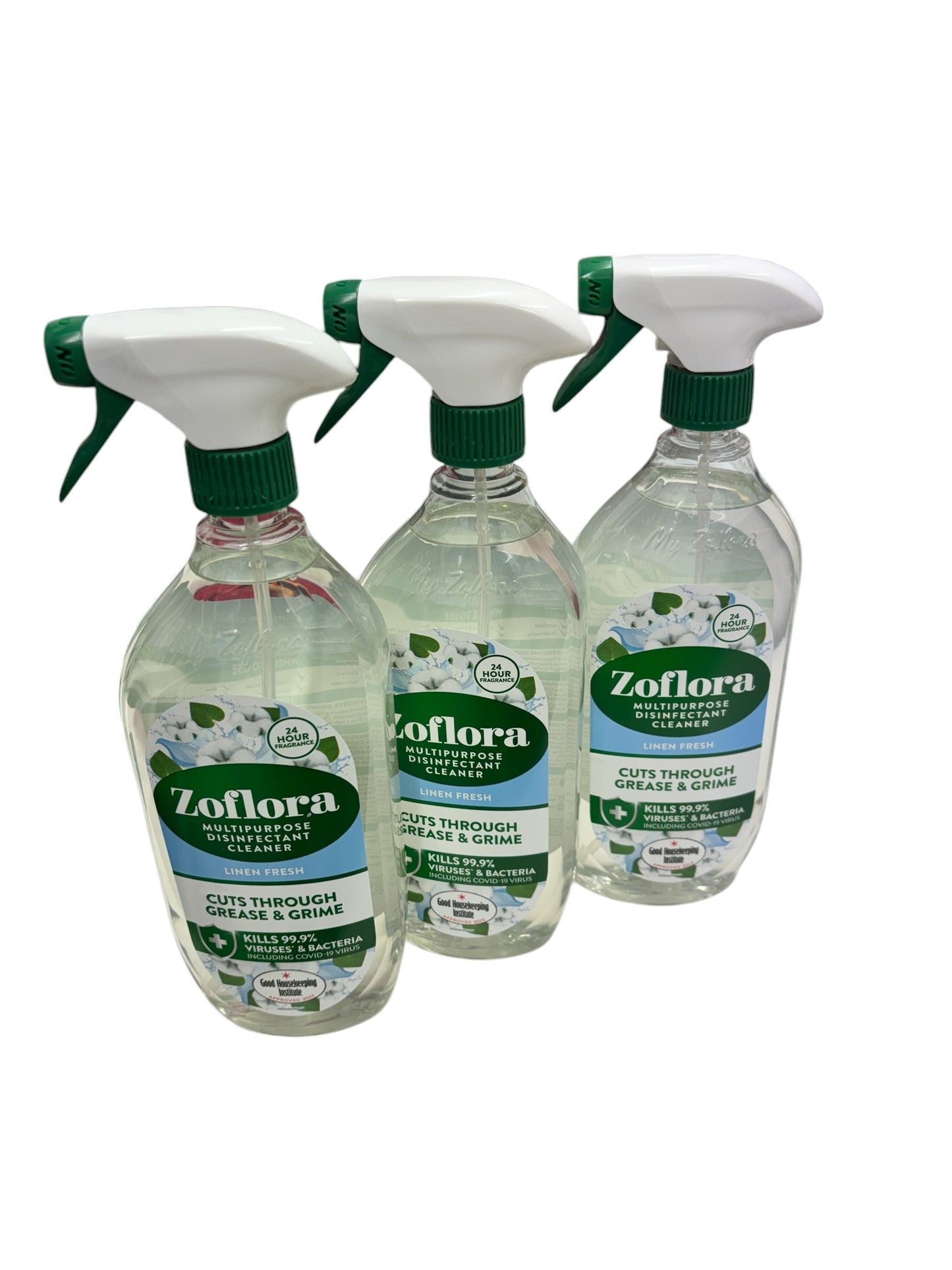 x3 Zoflora Fresh Linen Multipurpose Sprays