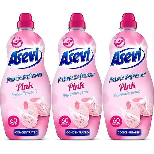 X3 Asevi Soft Pink Fabric Softners
