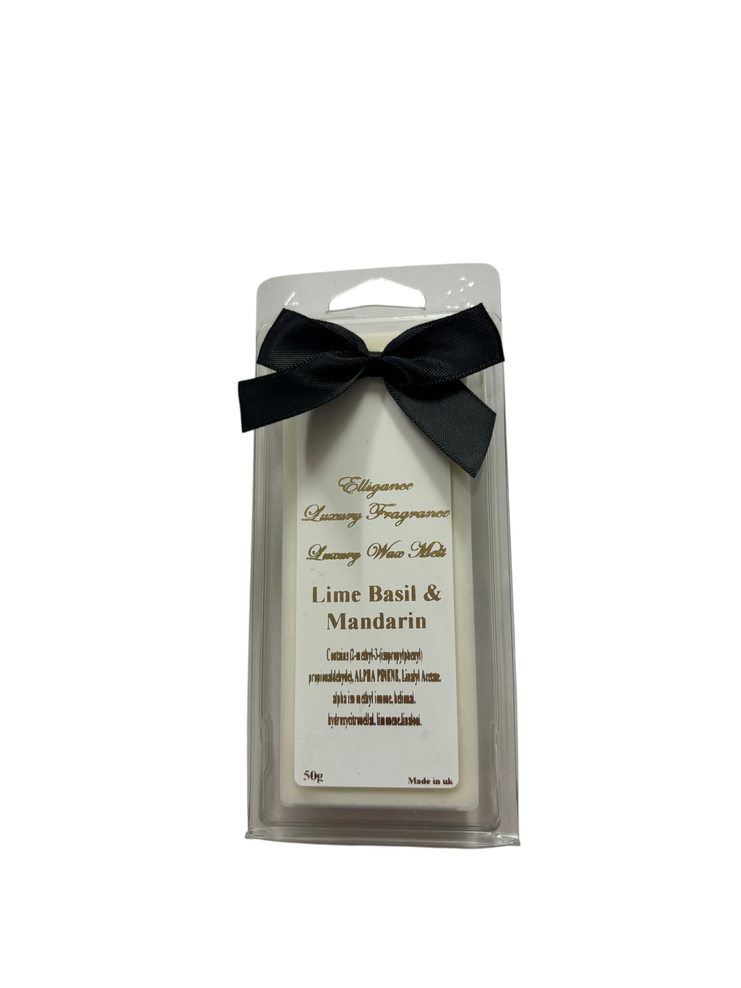 Lime Basil & Mandarin Elligance Wax Melt Snap Bar
