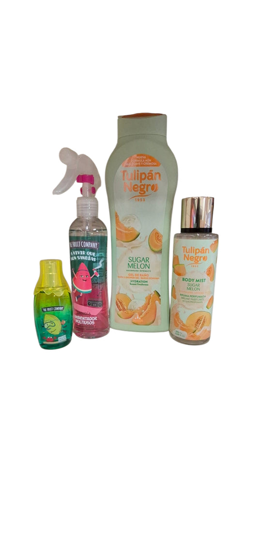 The Watermelon Bundle Of 4 Including Shower Gel, Body Mist, Room Spray And Perfume