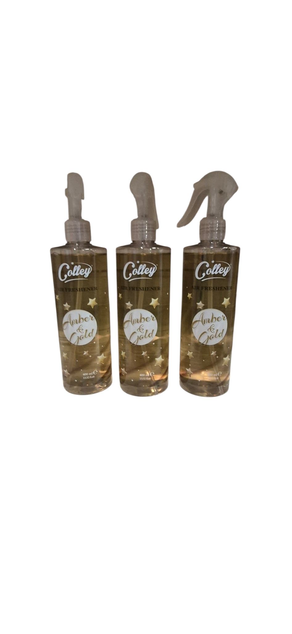 Colley Air Freshener Spray Bundle Of 3 x 400ml - Amber & Gold