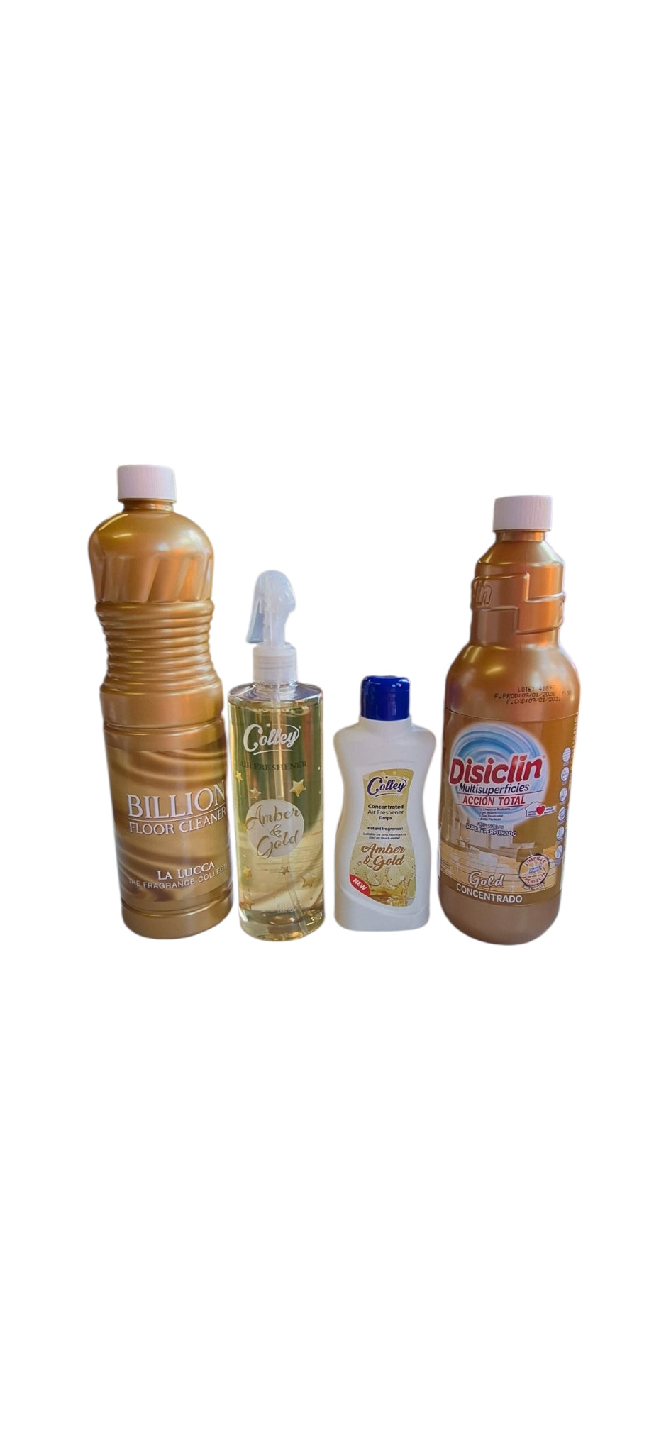 The Golden Quad Bundle - Floor, Multi, Room Spray And Liquid Air Freshener Drops