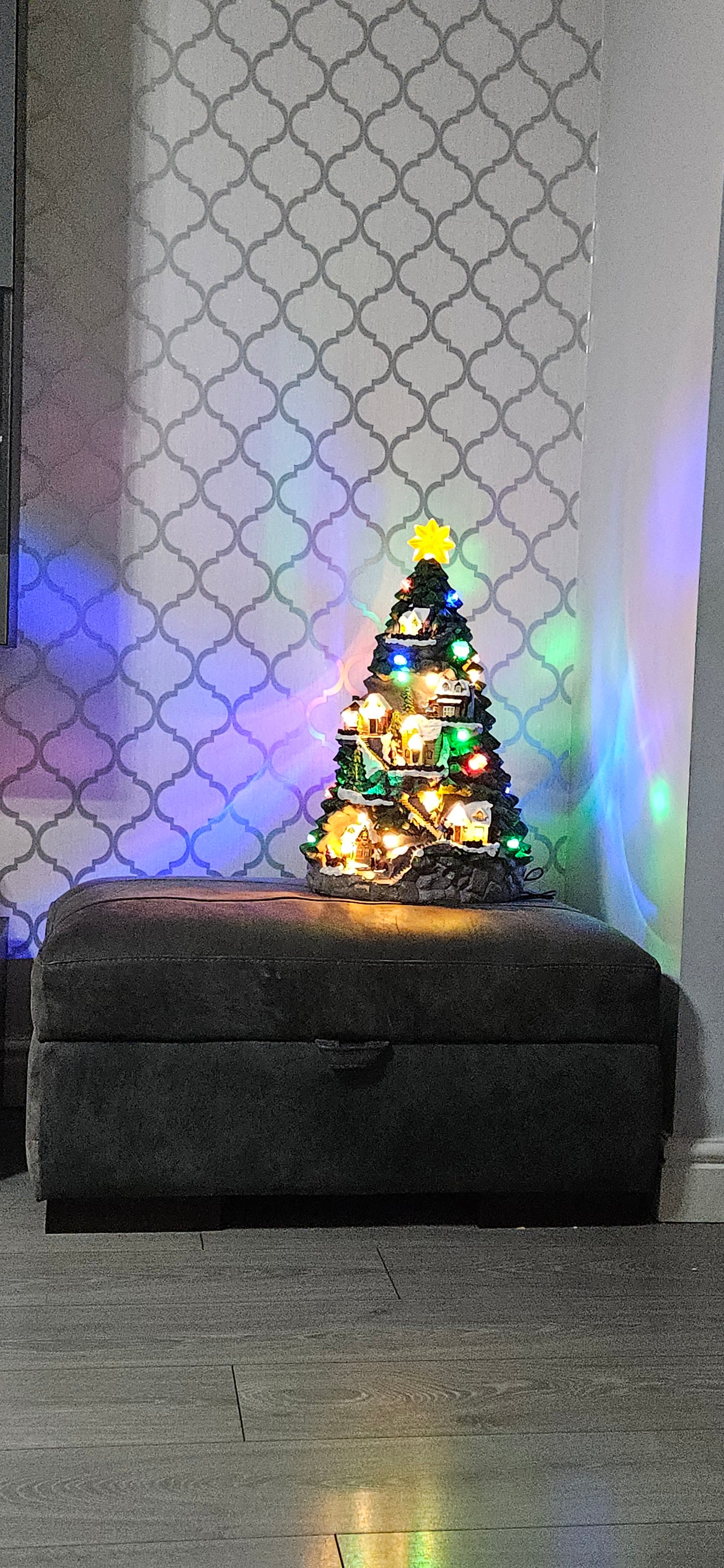 Konstsmide Christmas Tree With Villages Scene