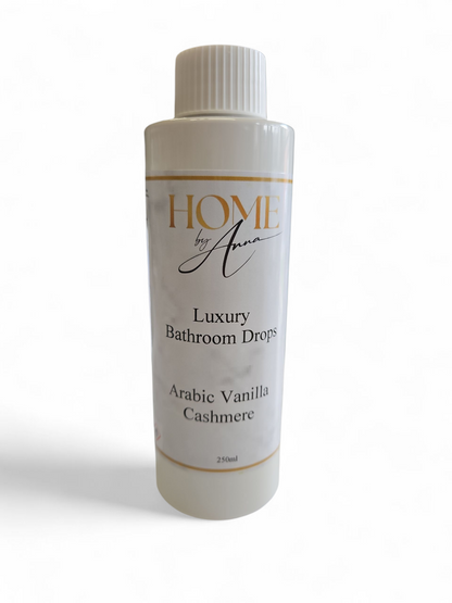 Home By Anna Luxury Bathroom Drops 250ml - Arabic Vanilla Cashmere Signature Scent Fresh Washing Fragrances Household Scented Perfume Toilet