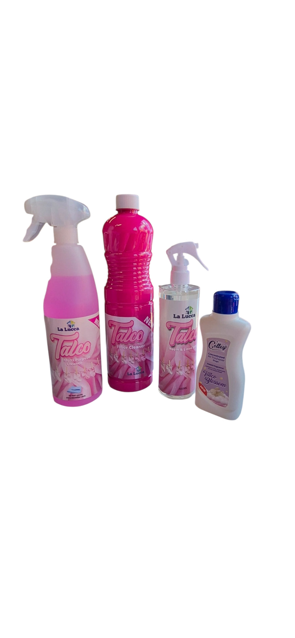 The Quad Talco Bundle - Floor, Multi, Room Spray And Liquid Air Freshener Talco Blossom