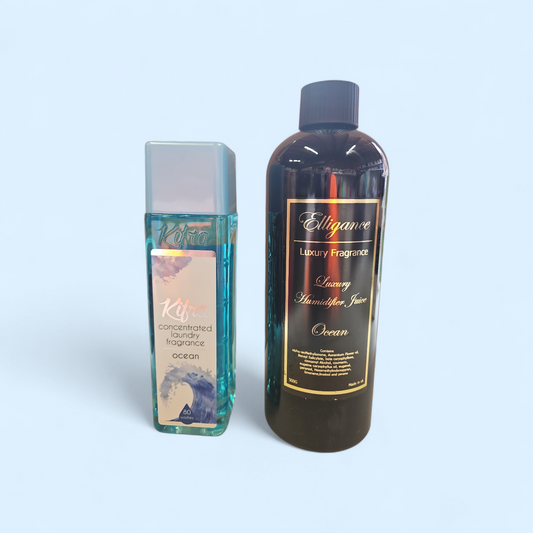 KIFRA Ocean Washing Scent Booster with Elligance Ocean Scent Diffuser Juice Duo