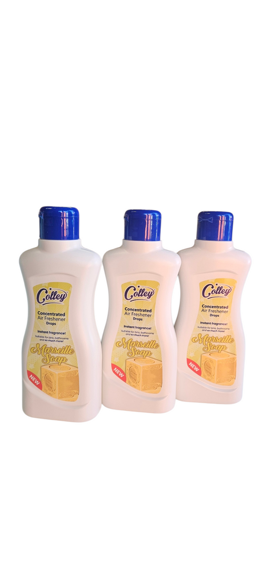 Colley Concentrated Air Freshener Drops (Toilet Drops) x3 Marcielle Soap Scent