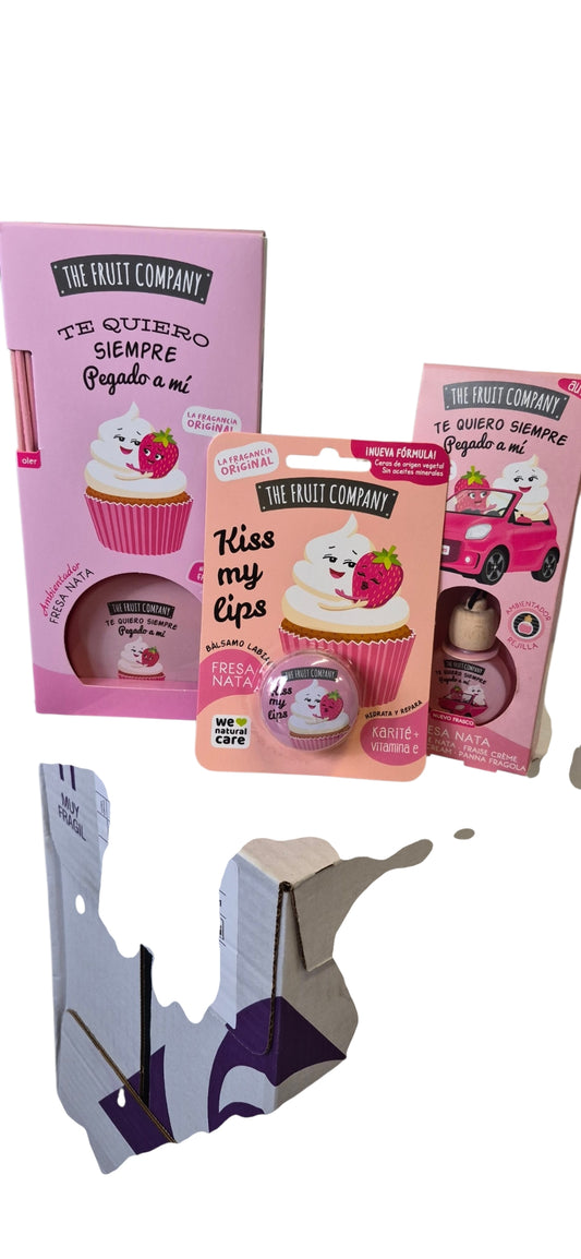 The Fruit Company Bundle Of 3 - Lip Balm, Car Air Freshener And Diffuser