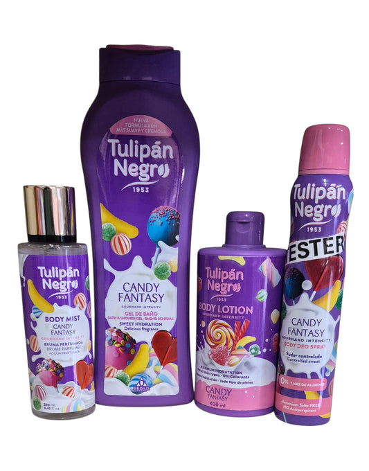 Tulipan Bundle Of 4 - Shower Gel, Deodarant, Body Spray and Body Cream