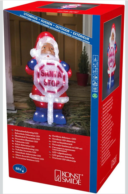 Konstsmide Outdoor Santa Stop Sign
