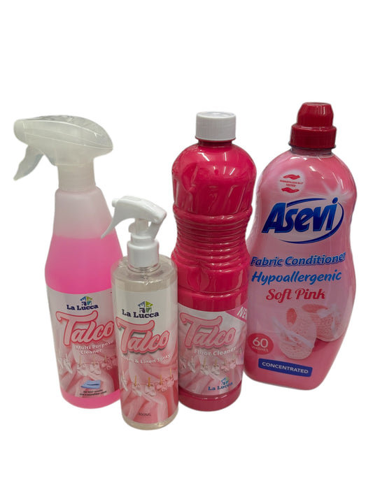 Talco Baby Bundle 4 Pcs , Fabric spray,Floor Cleaner,Multi SUrface cleaner , Floor cleaner