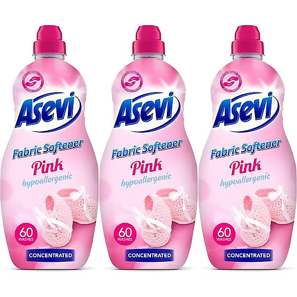 X3 Asevi Soft Pink Fabric Softners